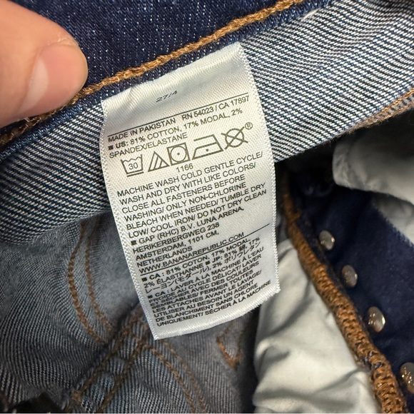 Banana Republic 2025 High Rise Wide Leg Raw Hem Jeans - Picture 6 of 6